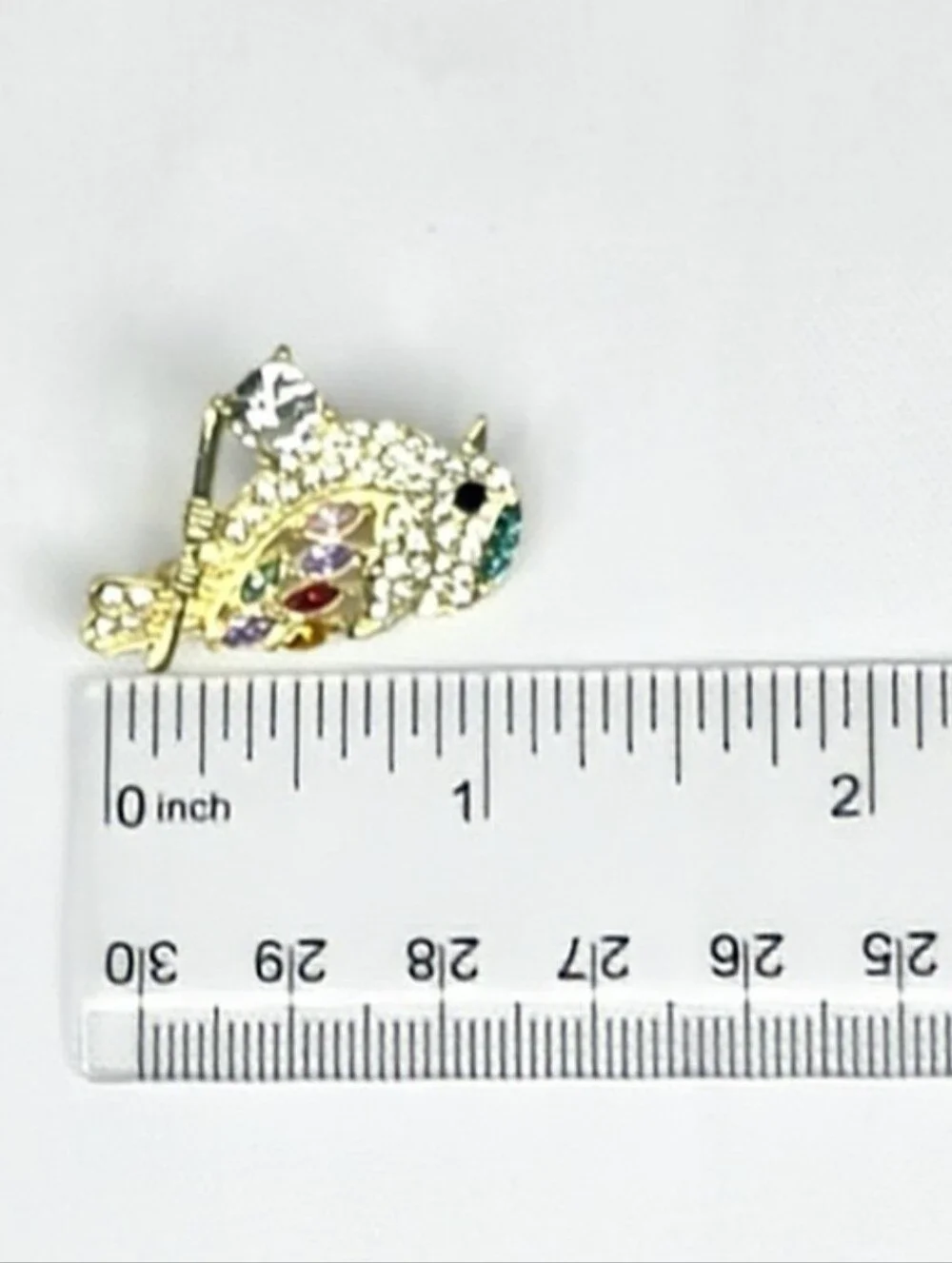 💎 Gold Tone Bird Brooch Multicolor Rhinestone Crystal Statement Pin Sparkly